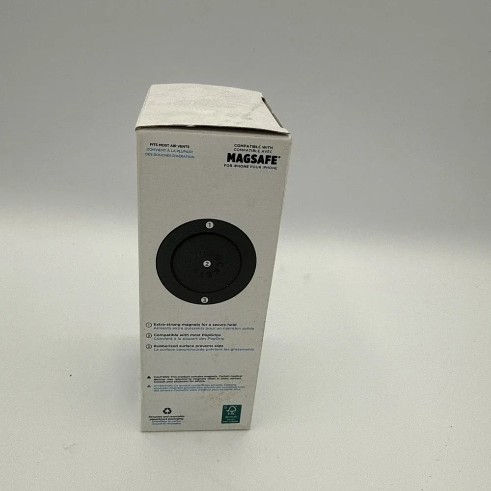 PopSockets Vent Mount with MagSafe - Black - New